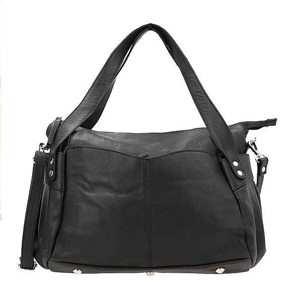 100% Genuine Leather RFID Bailey Bag - Black - 7254132 - TJC