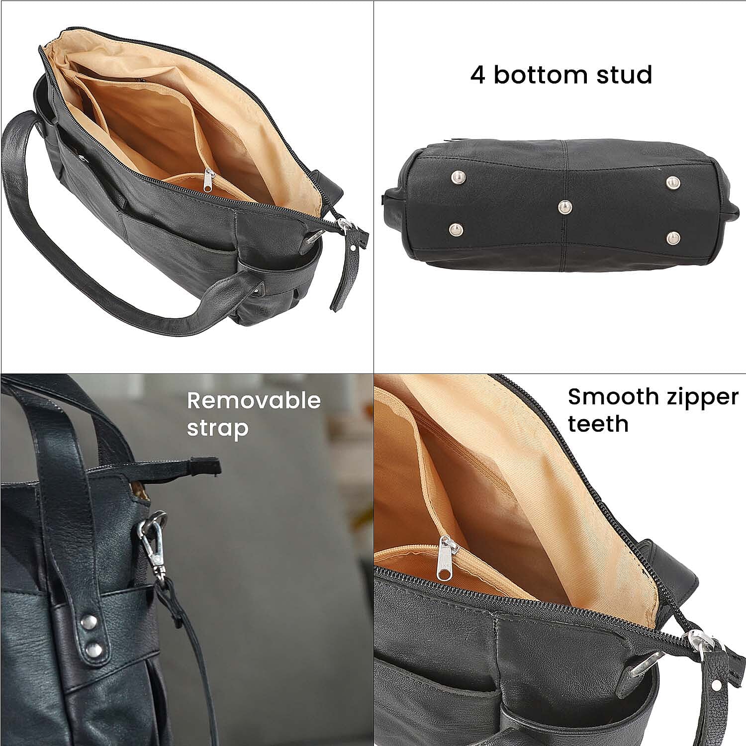 Genuine Leather RFID Protected Bailey Bag