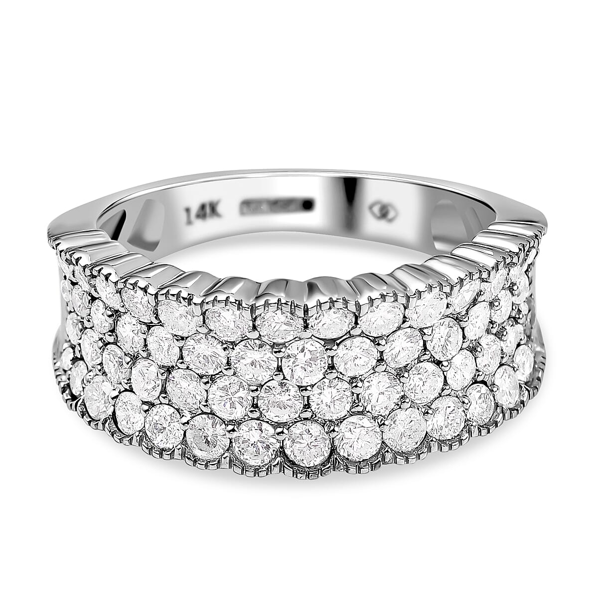 NY Close Out 14K White Gold Diamond (VS-SI-G-H) Ring 1.50 Ct.