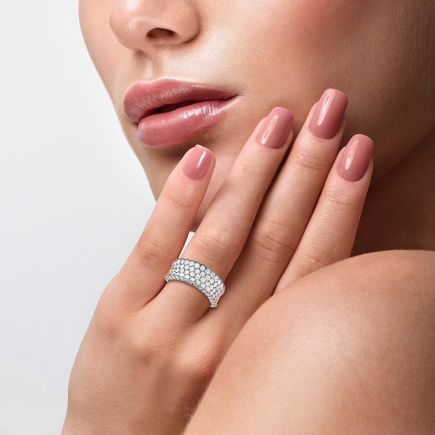 NY Close Out 14K White Gold Diamond (VS-SI-G-H) Ring 1.50 Ct.