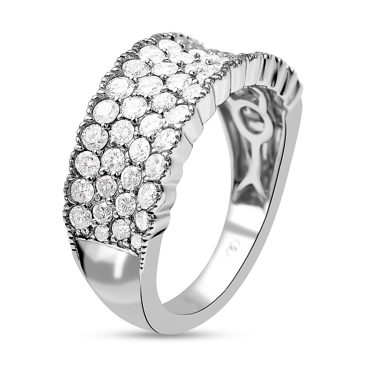 NY Close Out 14K White Gold Diamond (VS-SI-G-H) Ring 1.50 Ct.