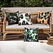 Set of 4 - HOMESMART - Waterproof Faux Linen Digital Printed Cushion Cover (Size 45x45 cm) - Dark Green