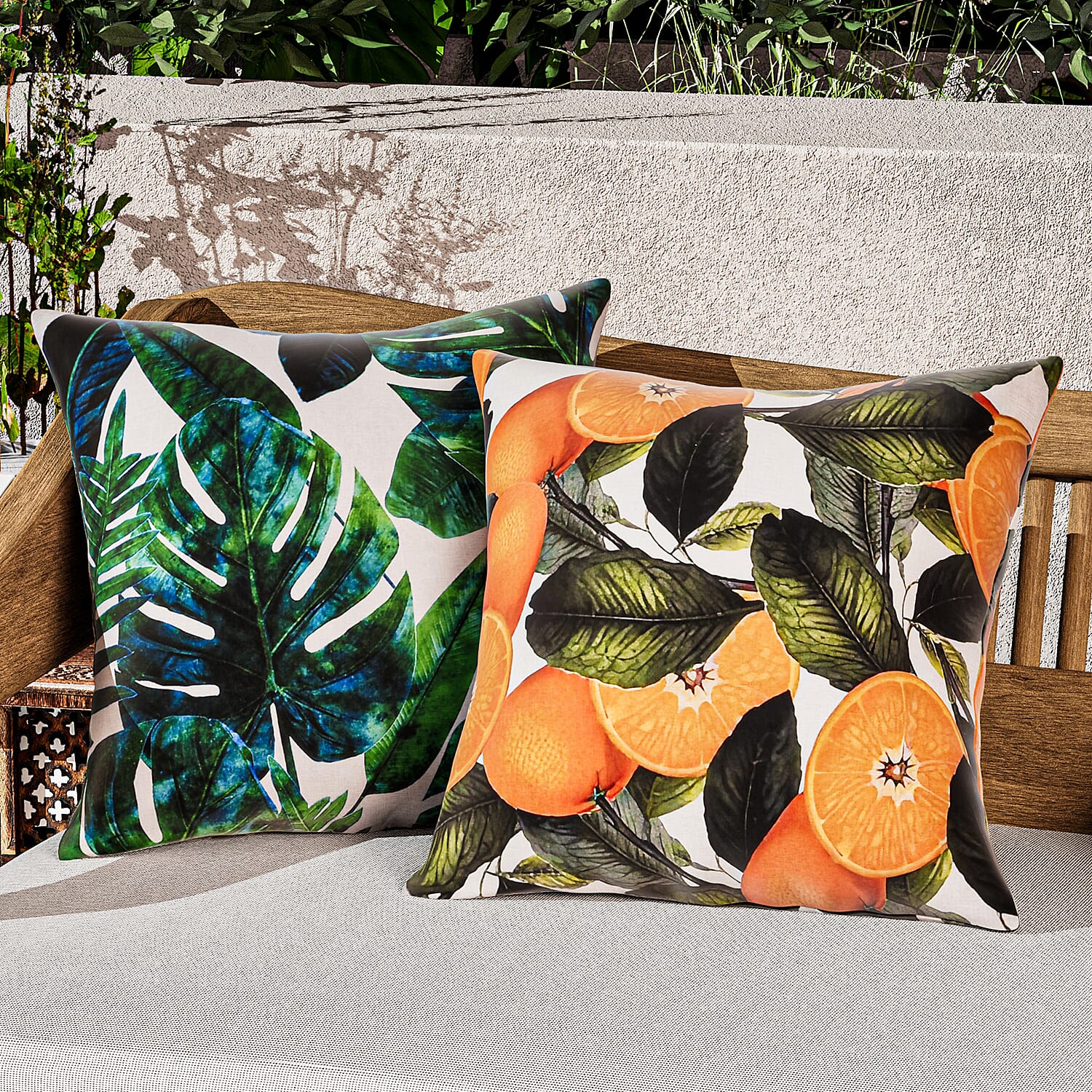 Homesmart Pack of 4 Outdoor water resistant Cushion Covers (Size 45x45 cm)