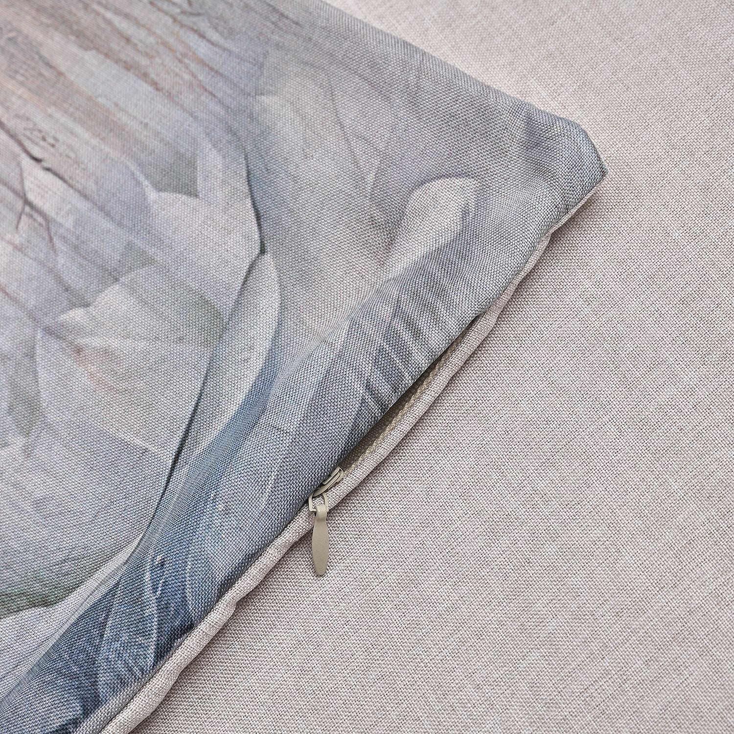 Homesmart Pack of 4 Outdoor Water Resistant Cushion Covers (Size 45 cm) - Blue