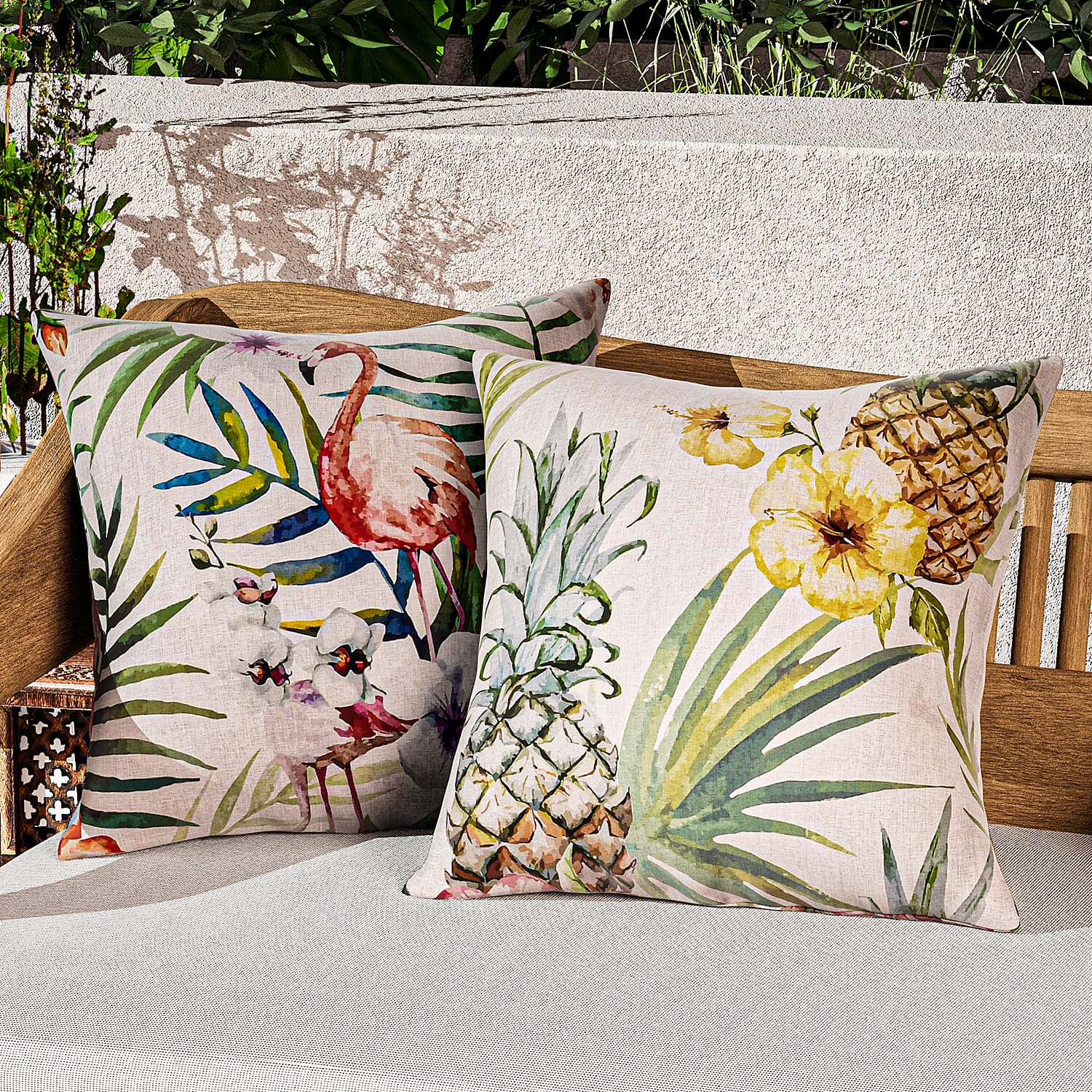 Homesmart Pack of 4 Outdoor Water Resistant Cushion Covers (Size 45 cm) - Forest Green