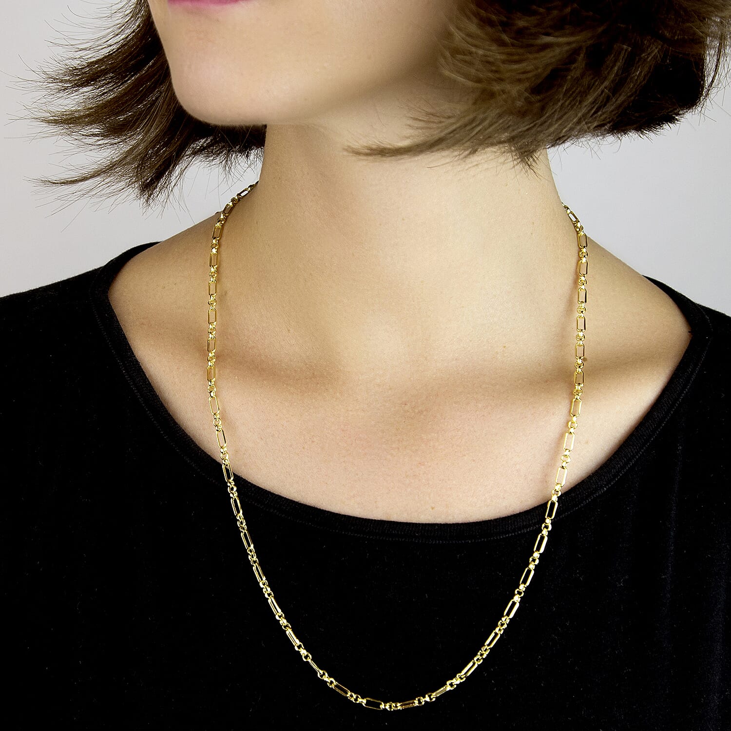 9K Yellow Gold  Chain (Size - 24),  Gold Wt. 6 Gms