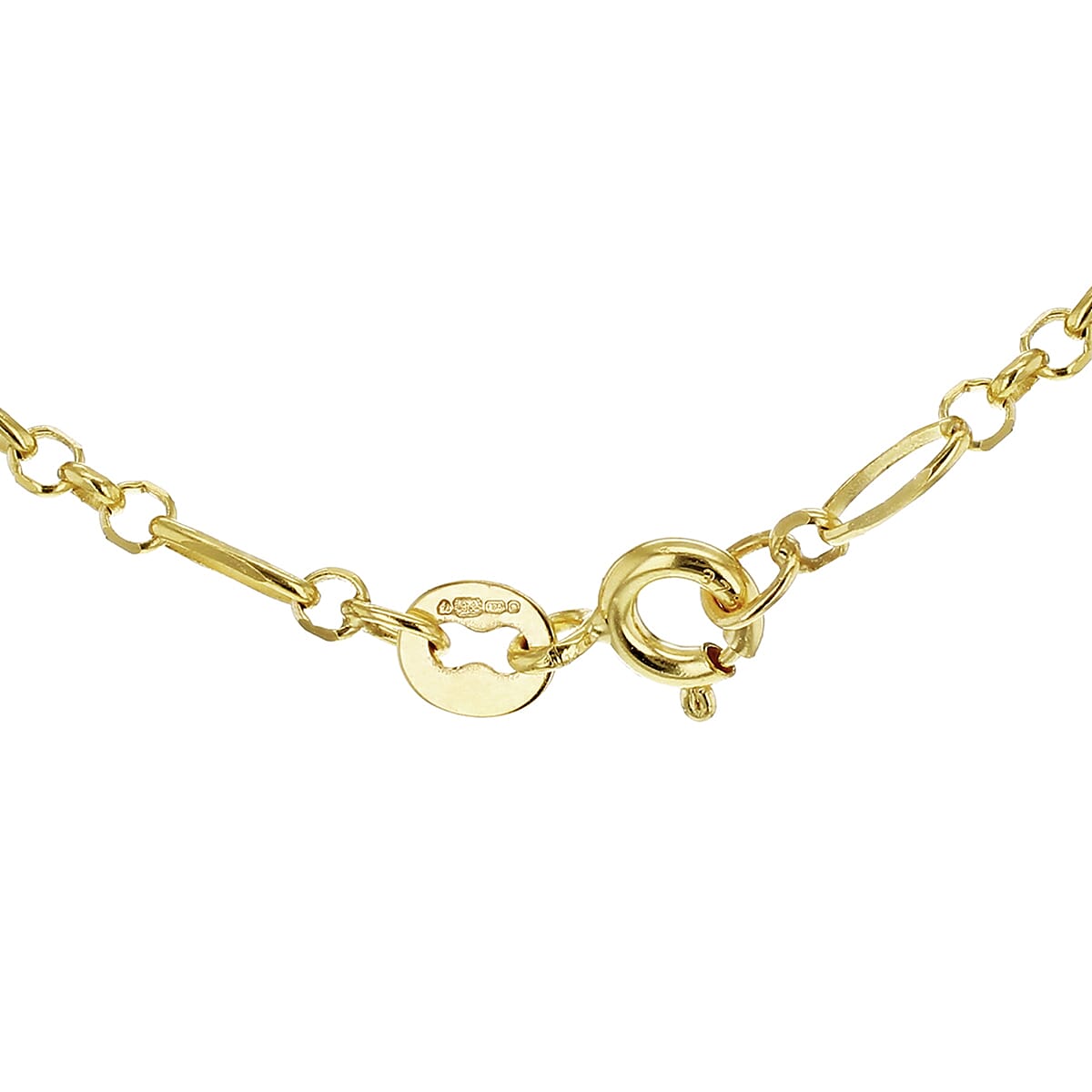 9K Yellow Gold  Chain (Size - 20),  Gold Wt. 3.4 Gms