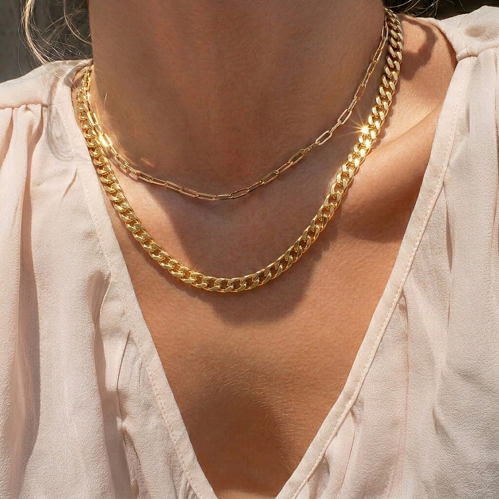 9K Yellow Gold  Chain (Size - 18),  Gold Wt. 15 Gms