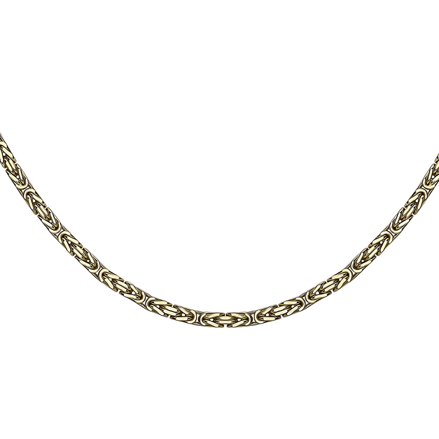 9K Yellow Gold  Chain (Size - 22),  Gold Wt. 15.50 Gms