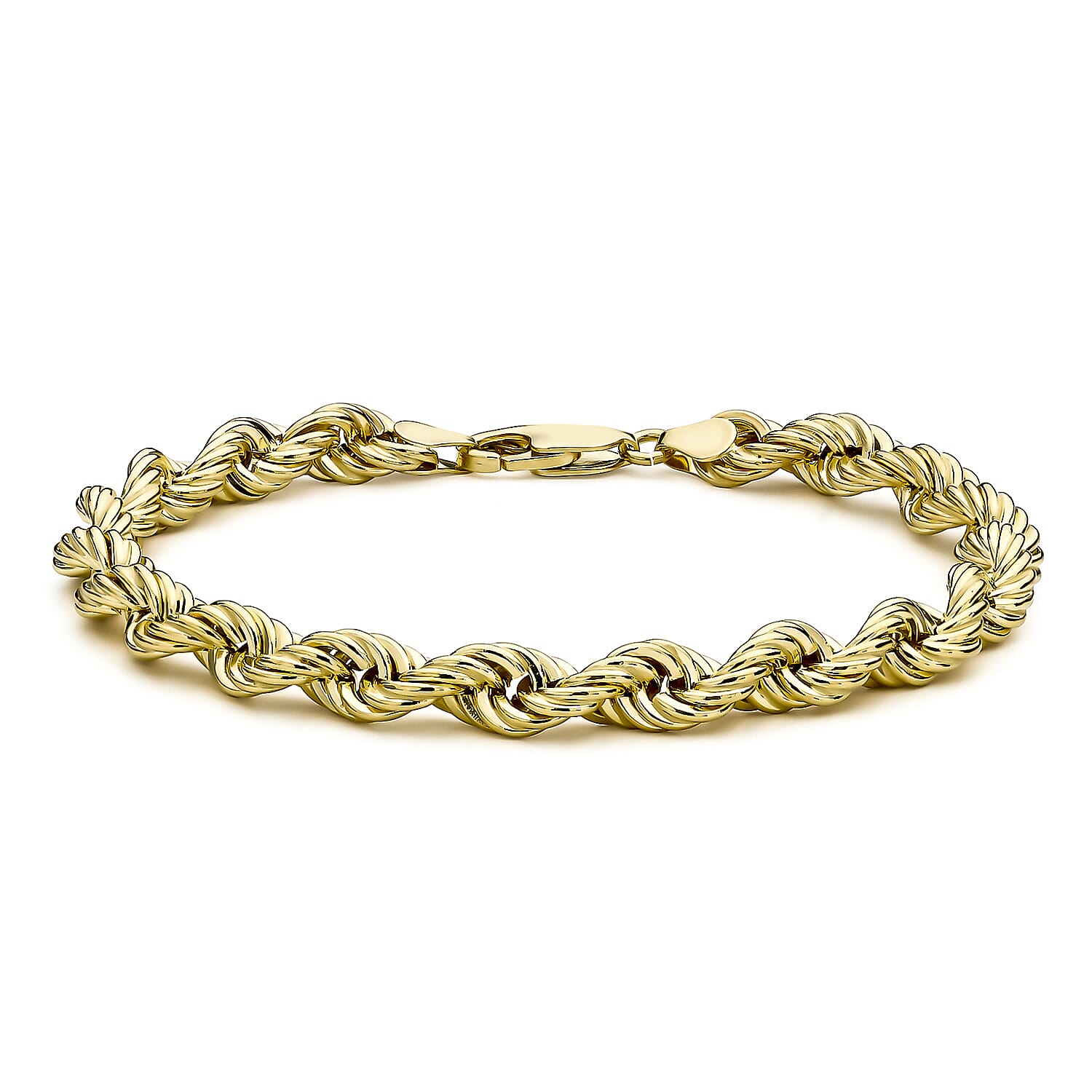 9K Yellow Gold  Bracelet (Size - 8),  Gold Wt. 7 Gms