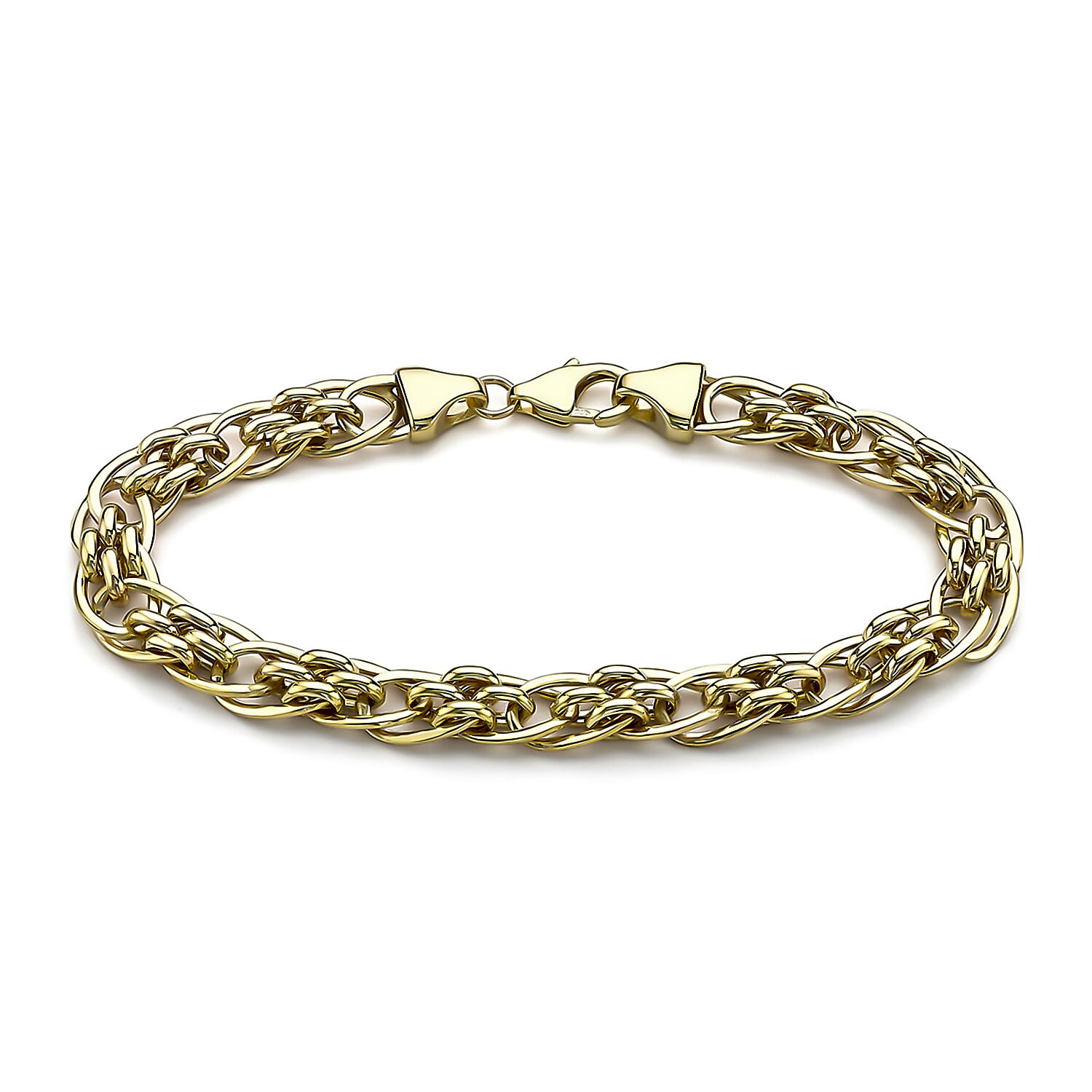 9K Yellow Gold  Bracelet (Size - 7.5),  Gold Wt. 8 Gms