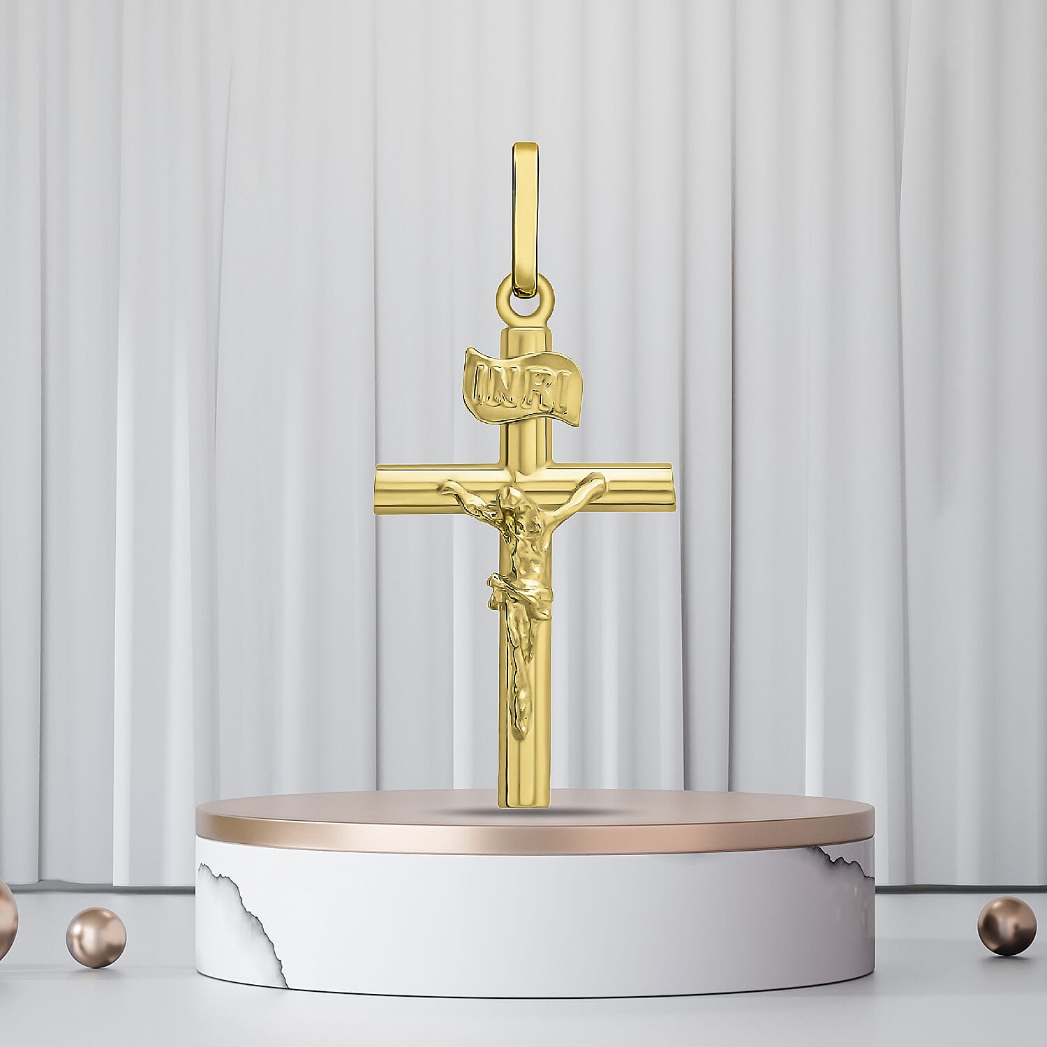 9K Yellow Gold  Pendant,  Gold Wt. 0.59 Gms