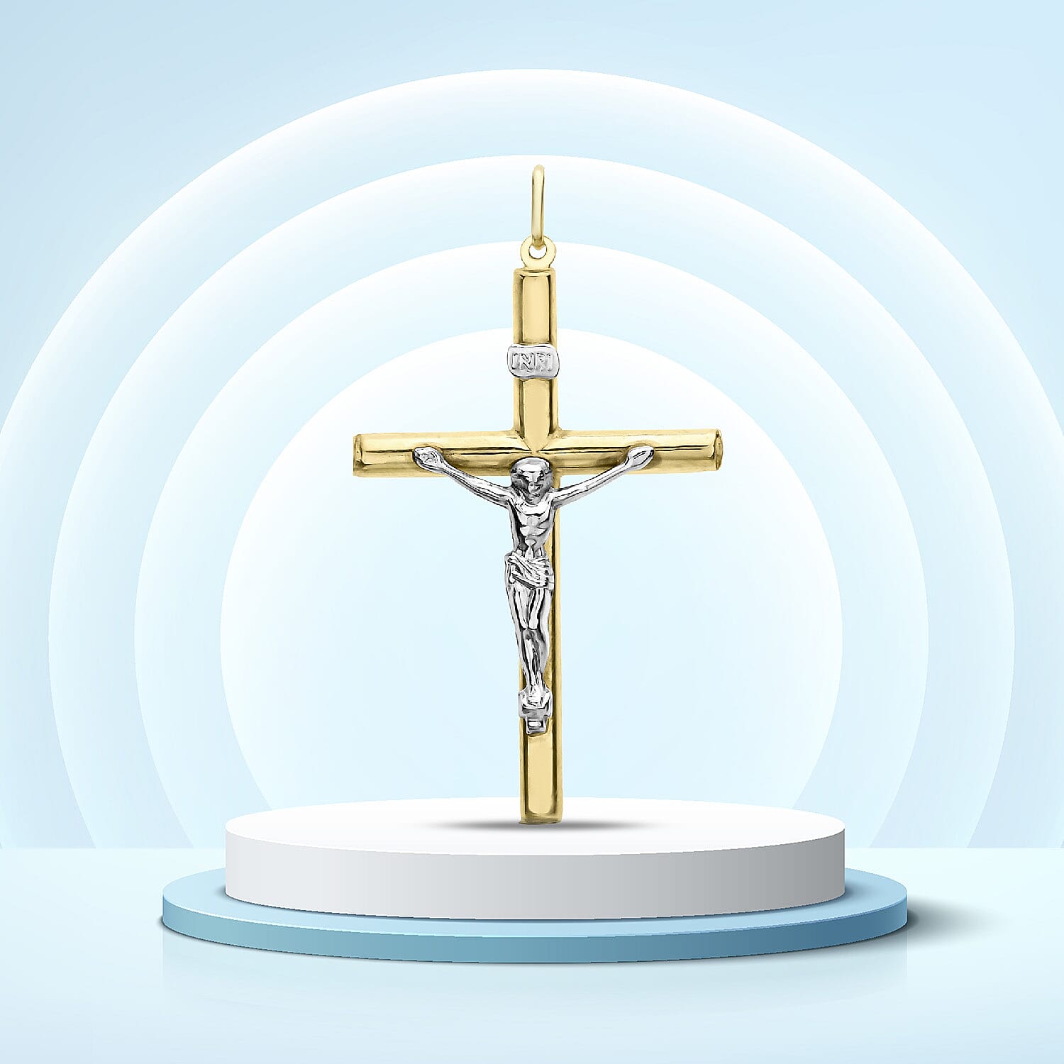 9K White Gold  Pendant,  Gold Wt. 1.9 Gms