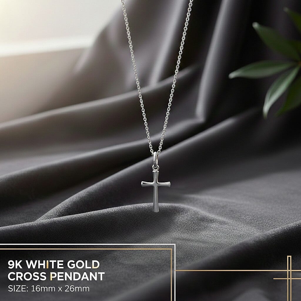 9K White Gold  Pendant,  Gold Wt. 0.83 Gms