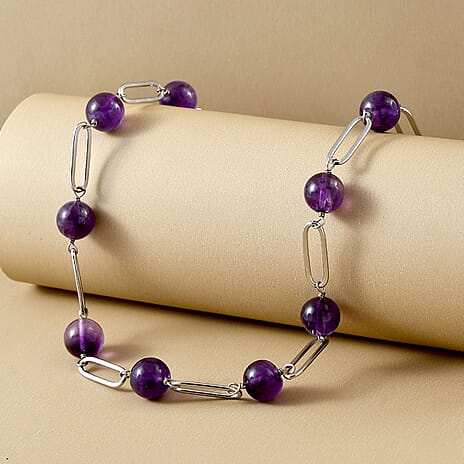 Amethyst Necklace (Size - 20) 67.70 Ct.
