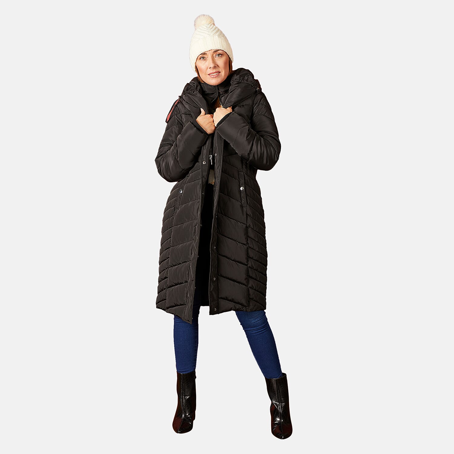 Emreco Polyester Coat (Size 1x1 cm) - Black