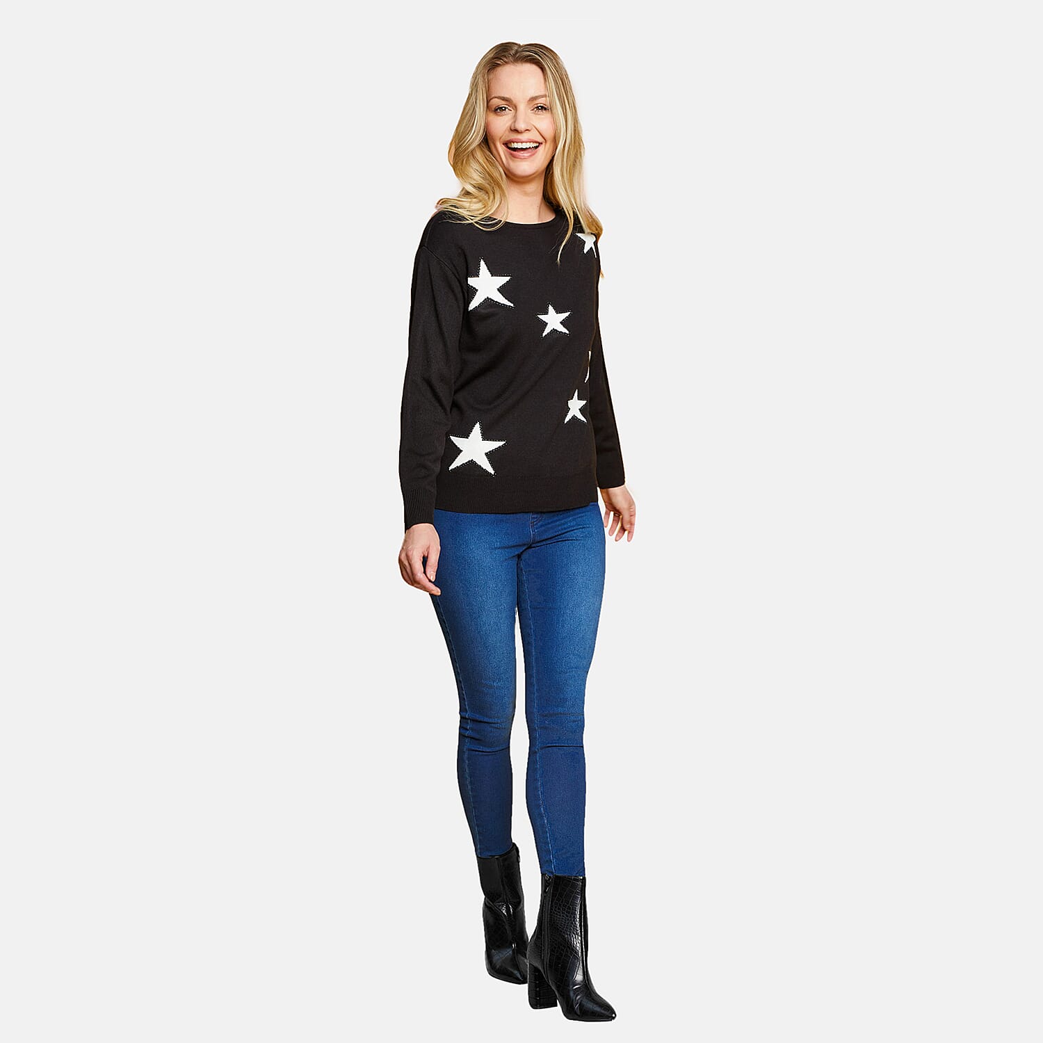 Emreco Multi Star Jumper (Size L) - Black