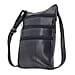 100% Genuine Leather Crossbody Bag (Size 28x25x1 cm) - Black