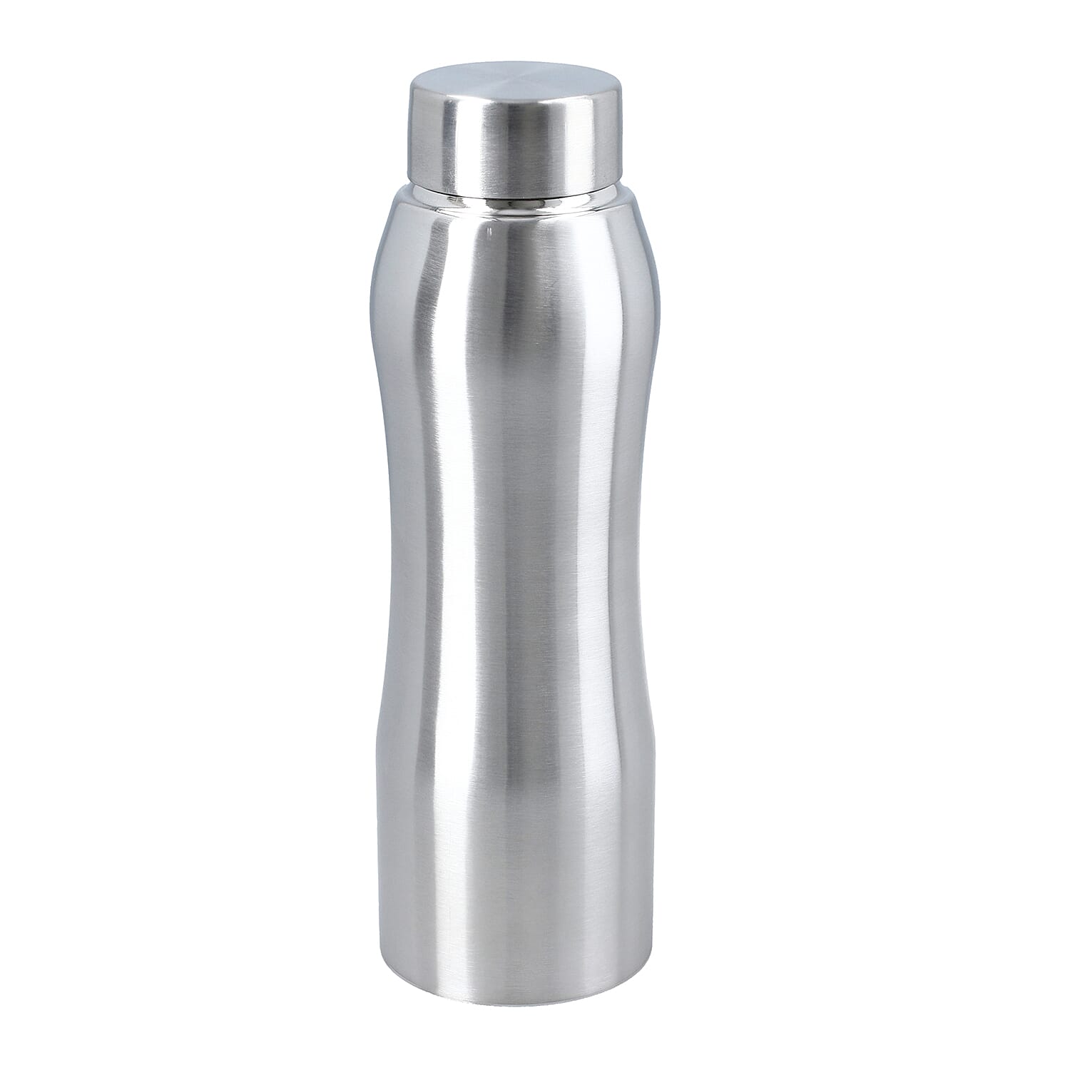 Set of 2 - Steel Water Bottle (500ml Each) - Silver