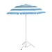 Stripe Patterned Adjustable Beach Umbrella with Carry Bag (Size 170 cm) - Blue & White