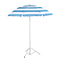 Stripe Patterned Adjustable Beach Umbrella with Carry Bag (Size 170 cm) - Blue & White
