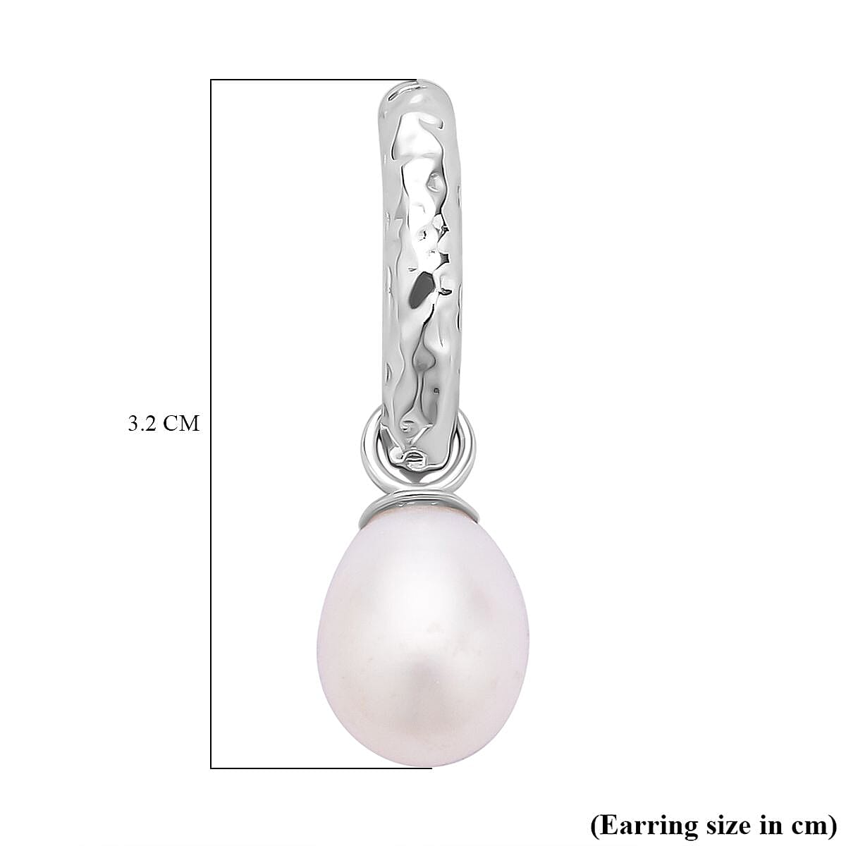 Fresh Water Pearl Drop Earrings in Sterling Silver