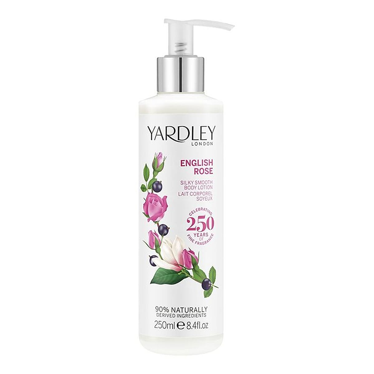 Yardley English Rose 250ml Body Wash, 250ml Body Lotion & 100ml Hand Cream