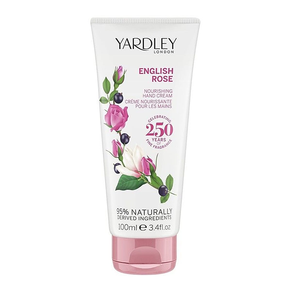 Yardley English Rose 250ml Body Wash, 250ml Body Lotion & 100ml Hand Cream