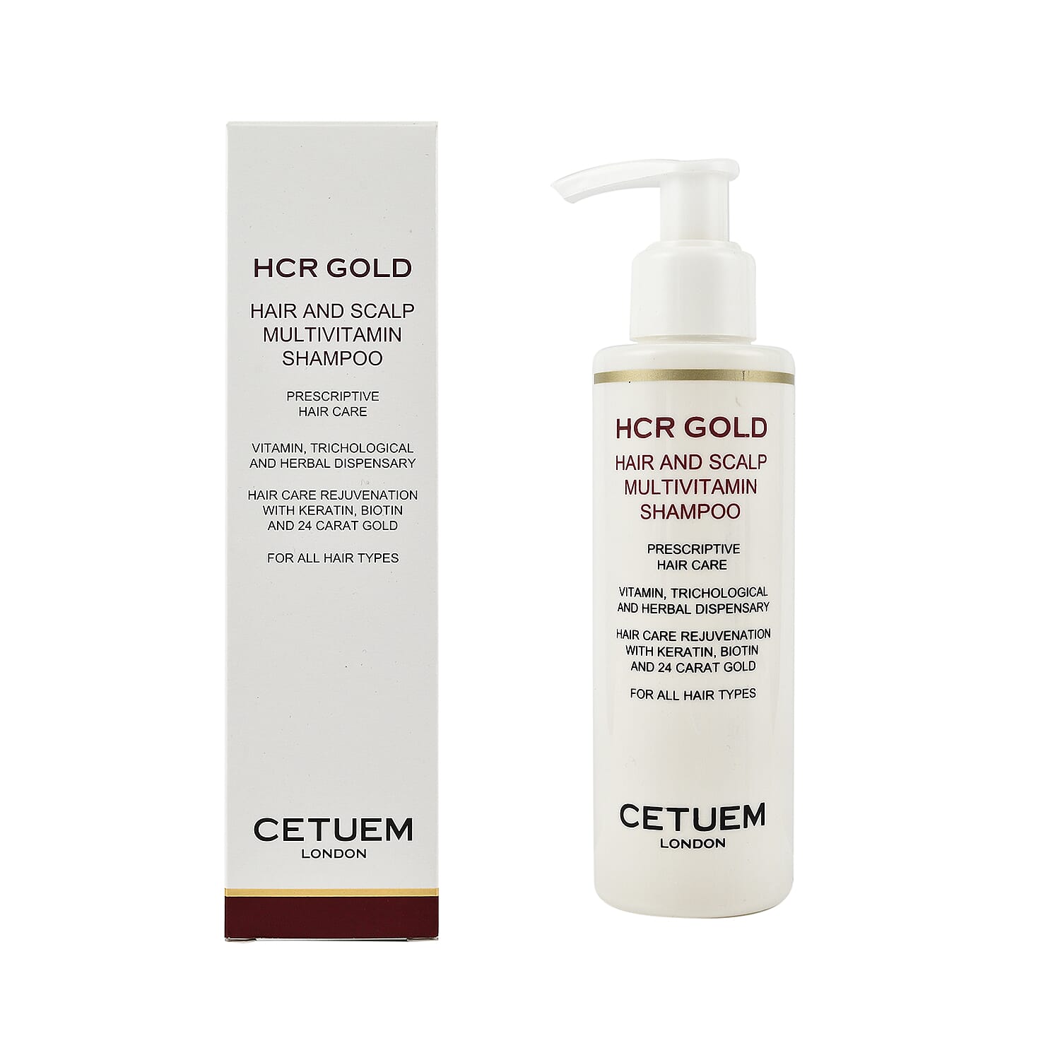 Cetuem- HCR Gold Hair & Scalp Multivitamin Shampoo - 150ml Cetuem- HCR Gold Hair & Scalp Multivitamin Shampoo - 150ml