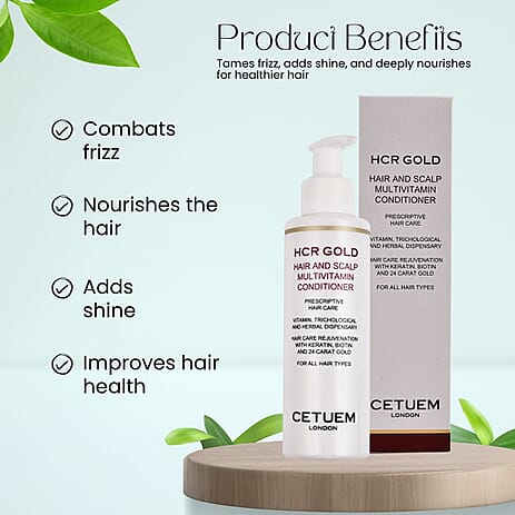 Cetuem- HCR Gold Hair & Scalp Multivitamin Conditioner - 150ml