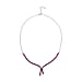 African Ruby Necklace (Size - 19 with 2 Inch Extender) in Rhodium Overlay Sterling Silver 10.75 Ct, Silver Wt. 7.50 Gms