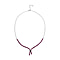 African Ruby Necklace (Size - 19 with 2 Inch Extender) in Rhodium Overlay Sterling Silver 10.75 Ct, Silver Wt. 7.50 Gms