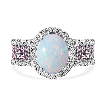 https://tjcuk.sirv.com/Products/72/5/7257092/Ethiopian-Opal-Pink-Sapphire-White-Zircon-Ring-in-Rhodium-Overlay-Ster_7257092.jpg?w=342&h=342