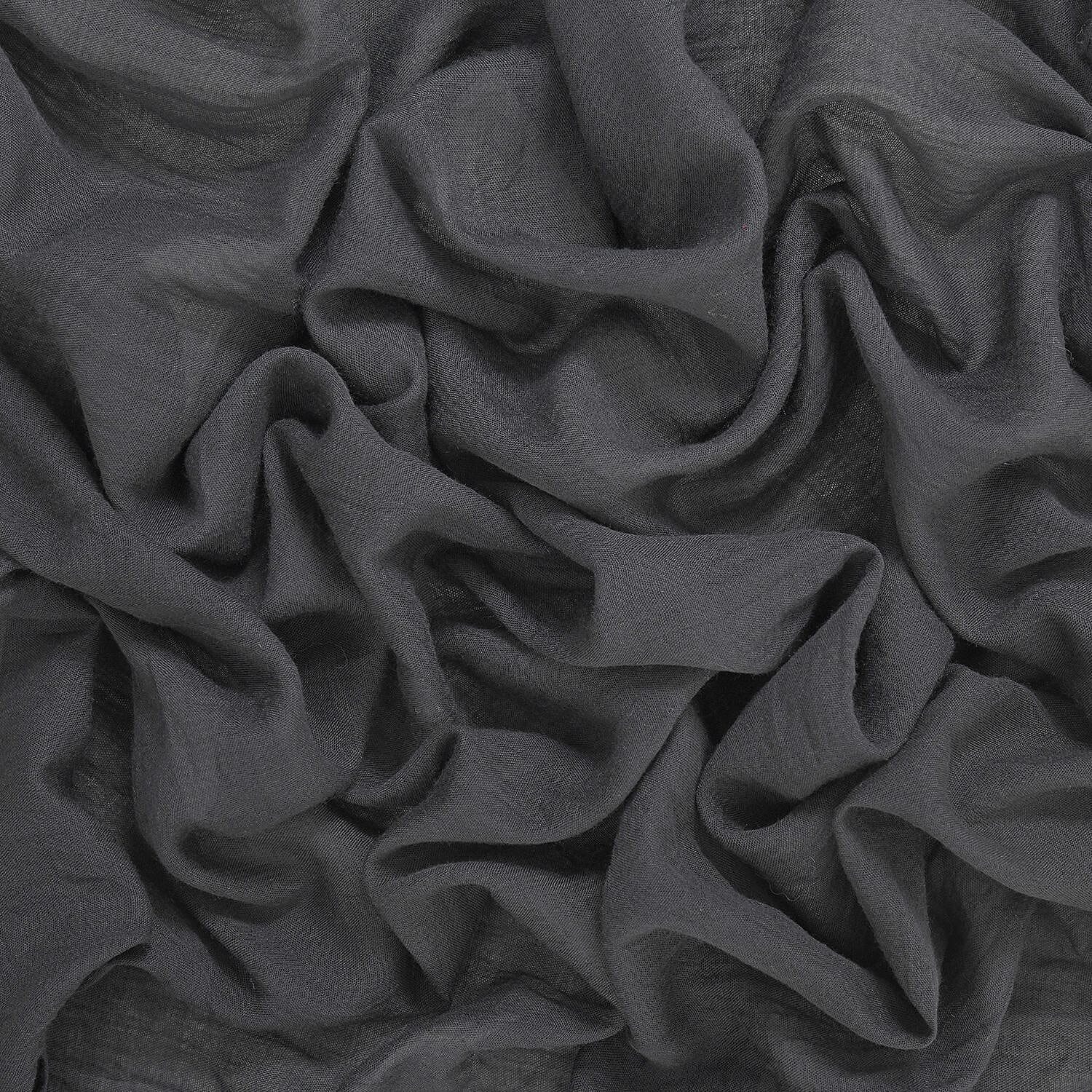 Stylish Sequin Water Drop Pattern Scarf (Size 180x68 ) - Black