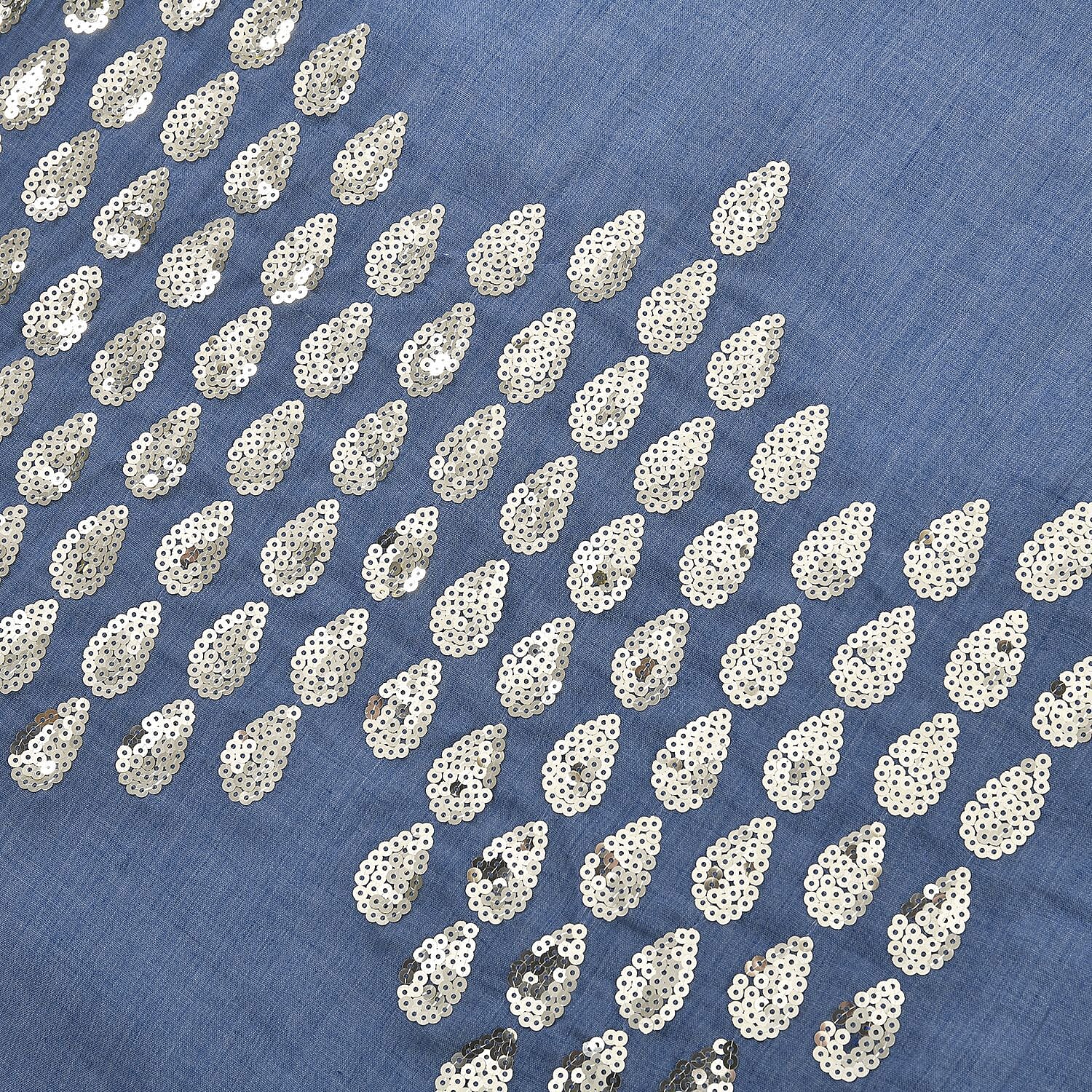 Stylish Sequin Water Drop Pattern Scarf (Size 180x68 cm) - Blue