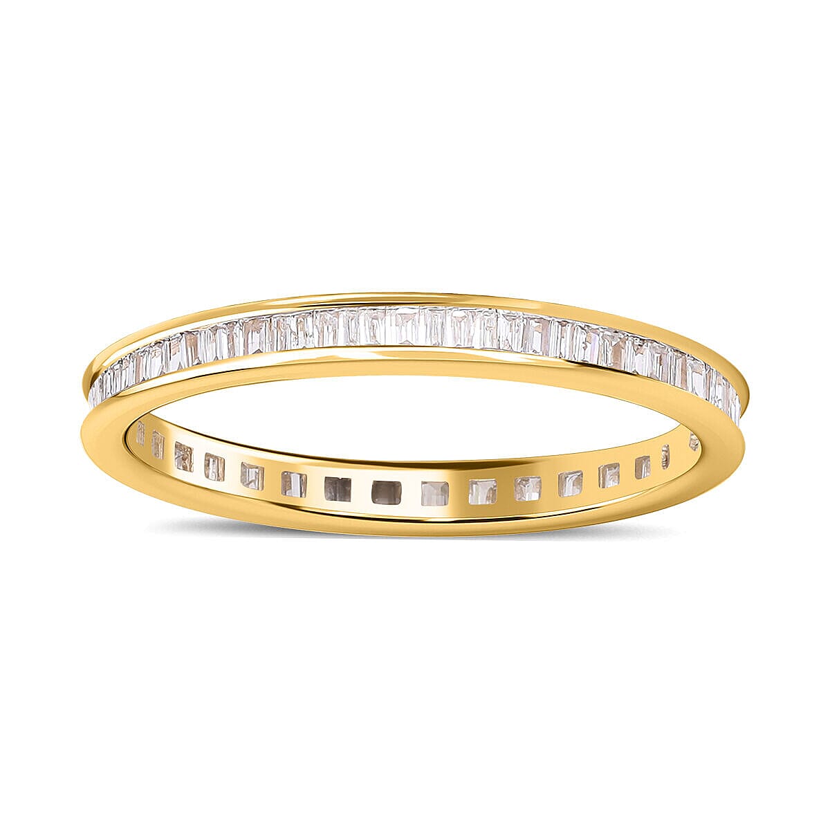 14K Yellow Gold SGL White Diamond (I1-I2 -G-H) Ring 0.50 Ct