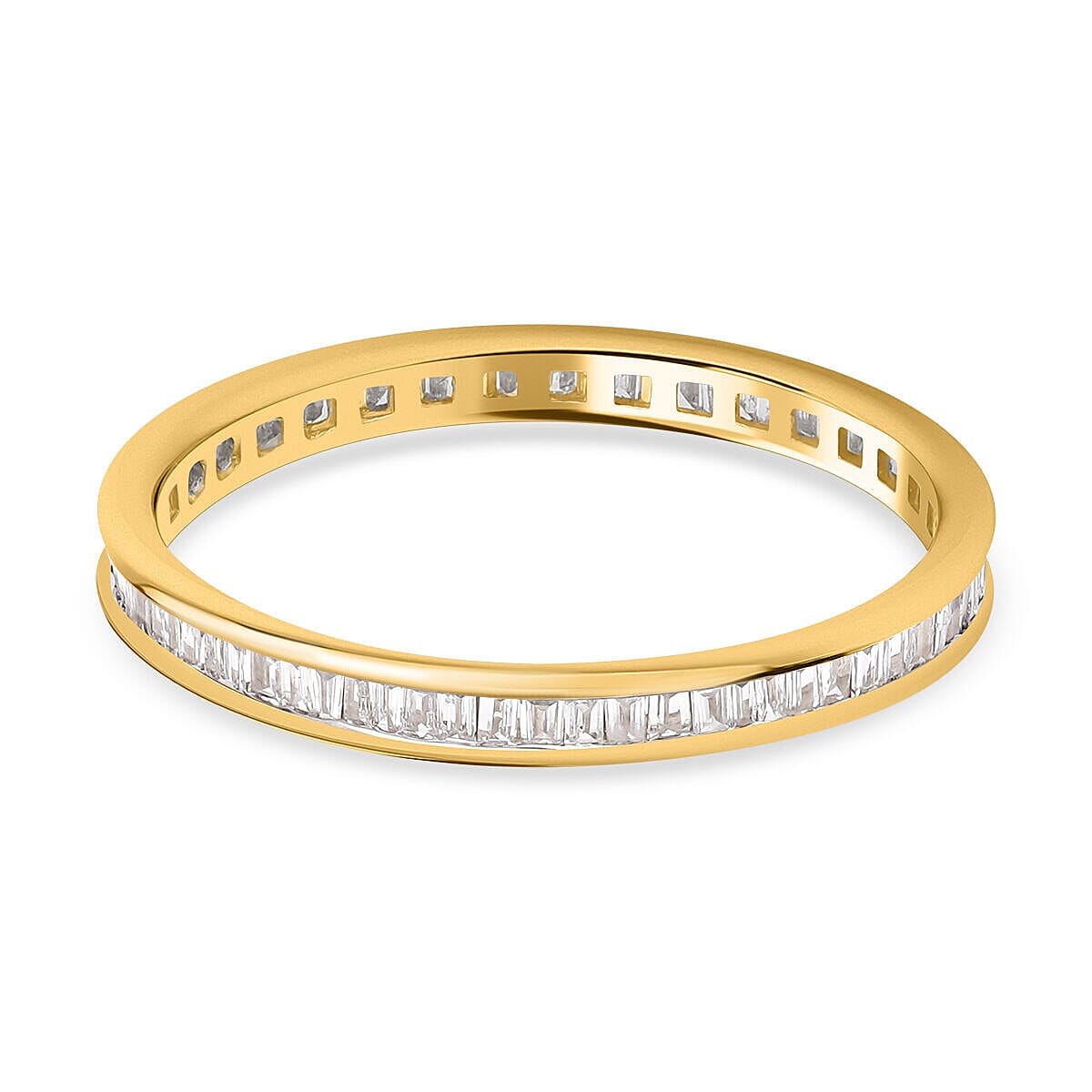 14K Yellow Gold SGL White Diamond (I1-I2 -G-H) Ring 0.50 Ct