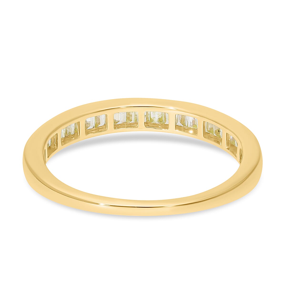 14K Yellow Gold SGL Certified Natural Yellow Diamond (SI-I1) Ring 0.50 Ct.