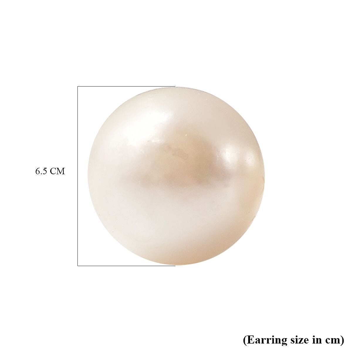 Japanese Akoya Pearl Ball Stud Earrings (With Push Back) in Yellow Gold Overlay Sterling Silver