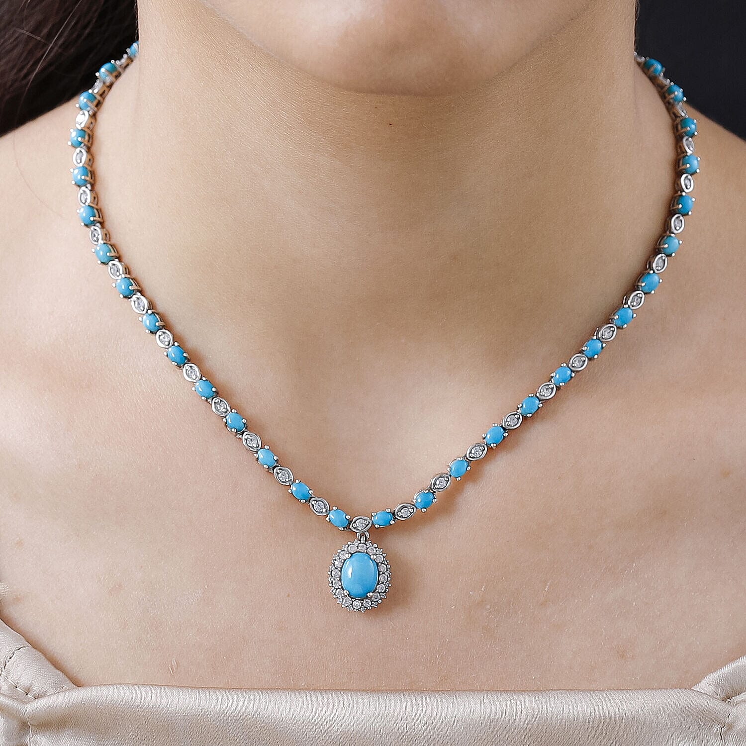 Sleeping Beauty Turquoise Necklaceロンハーマン Sleeping Beauty Turquoise Necklace | Made In Earth US