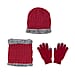 3 Piece Set - Arcylic Gloves, Hat & Scarf - Black