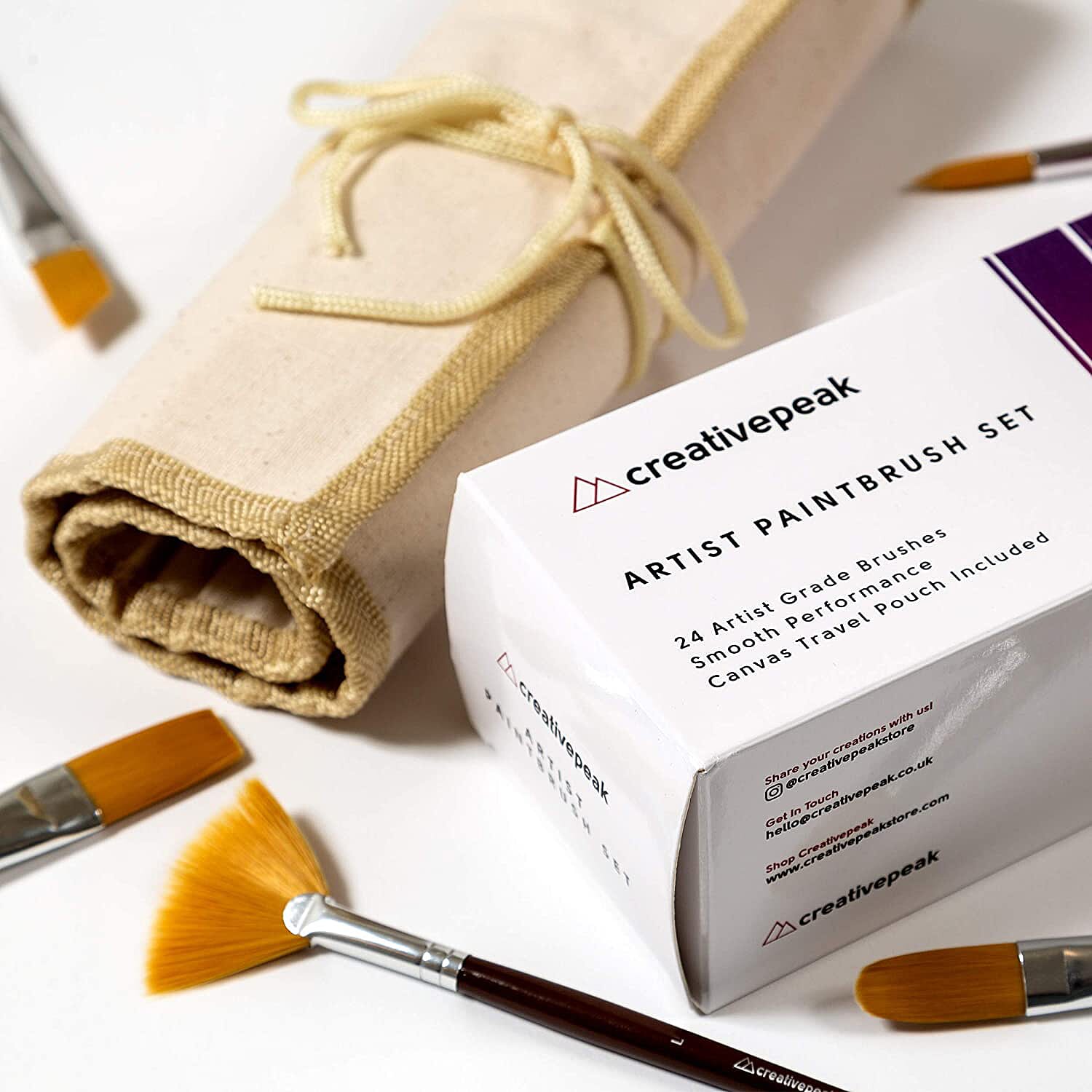 Creativepeak Paintbrush Gift Set- 24 Piece Set