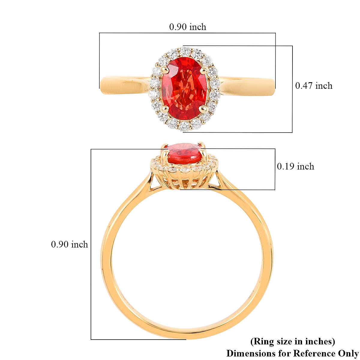 18K Yellow Gold AGI Certified AAA Songea Sapphire and Diamond (SI-G-H) Ring 1.20 Ct 18K Yellow Gold AGI Certified AAA Songea Sapphire and Diamond (SI-G-H) Ring 1.20 Ct