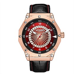 Monster Deal - Gamages Of London Compass Mens Watch with Black Colour Leather Strap