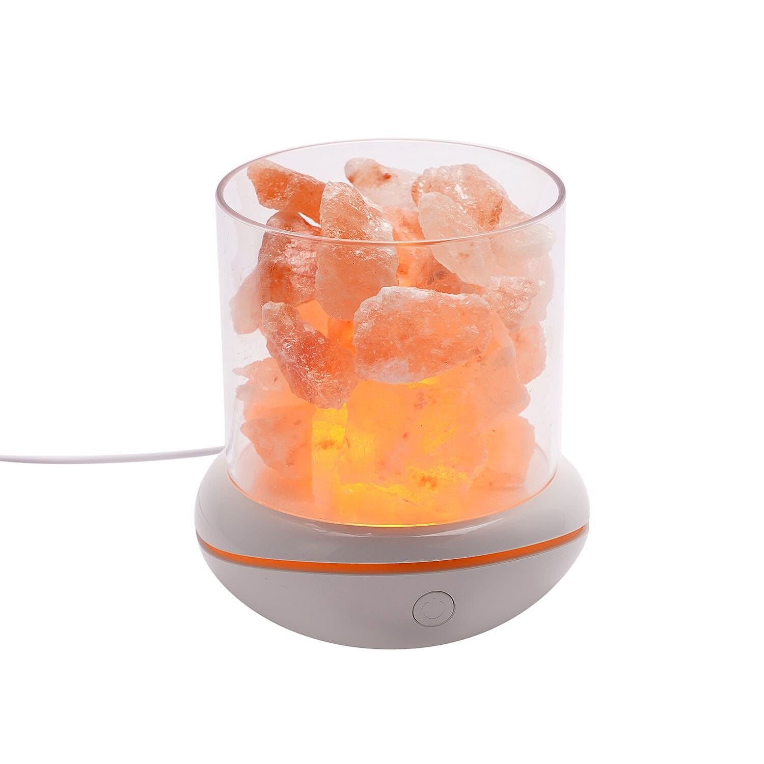 The 5th Season Aromatherapy 100% Pure Himalayan Salt Lamp with 5 Pcs Cotton Pads
