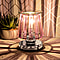 Lesser & Pavey Aroma Lamp Silver Pink Crystal