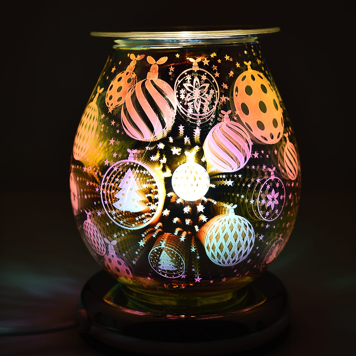 Lesser & Pavey 3D Silver Bauble Aroma Lamp (Size 12x12x17 Cm) - Multi