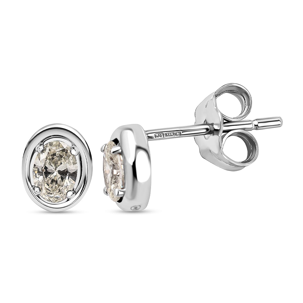New York Close Out- 14K White Gold Diamond (SI-G-H) Stud Earrings 0.35 Ct.