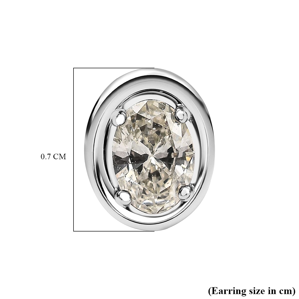 New York Close Out- 14K White Gold Diamond (SI-G-H) Stud Earrings 0.35 Ct.