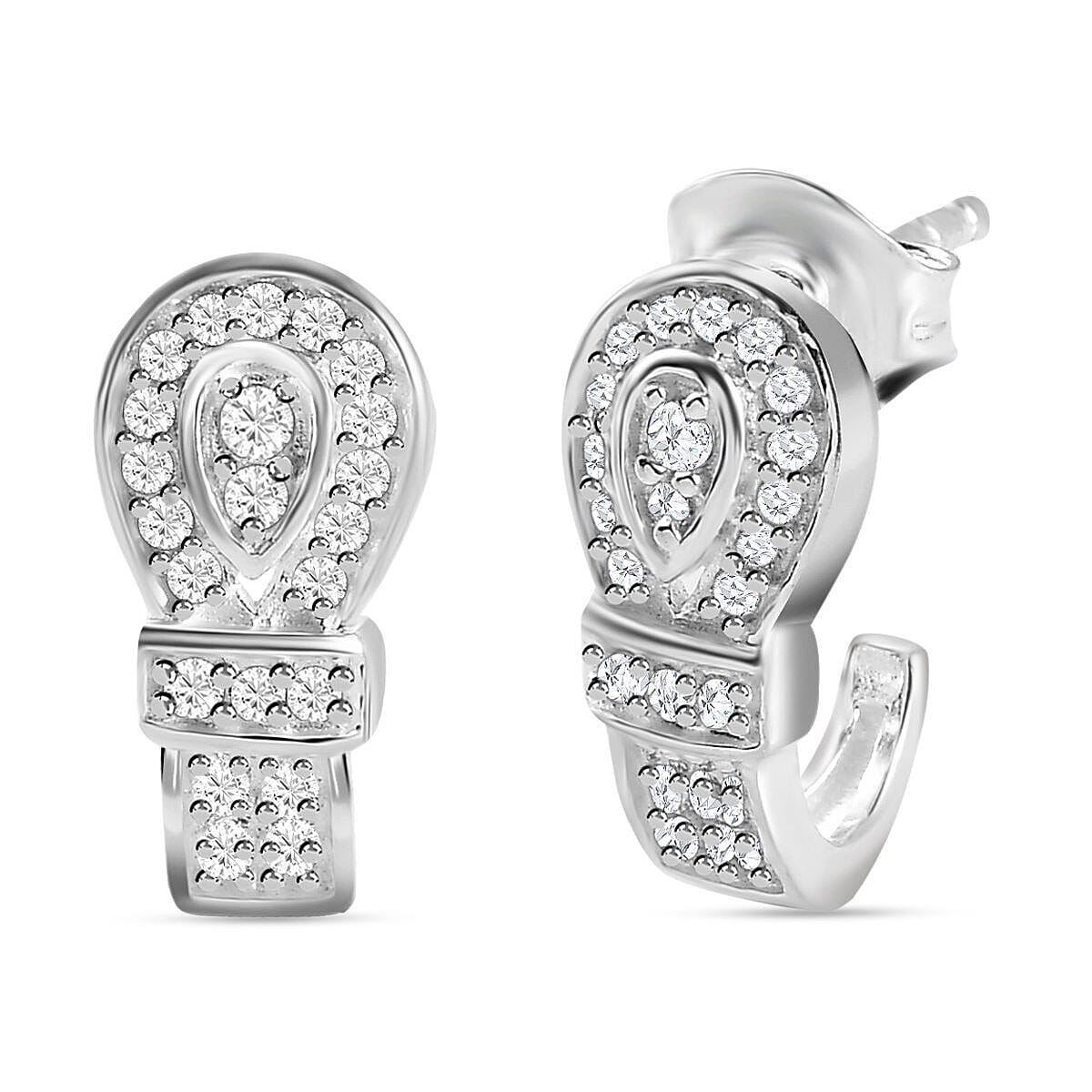 Bangkok Closeout Deal -Simulated Diamond Earrings in Sterling Silver